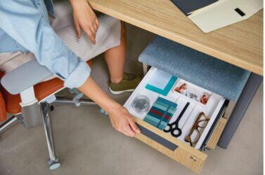 under desk storage